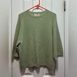 Bianco&Blu Women's Sage Green Pullover Sweater